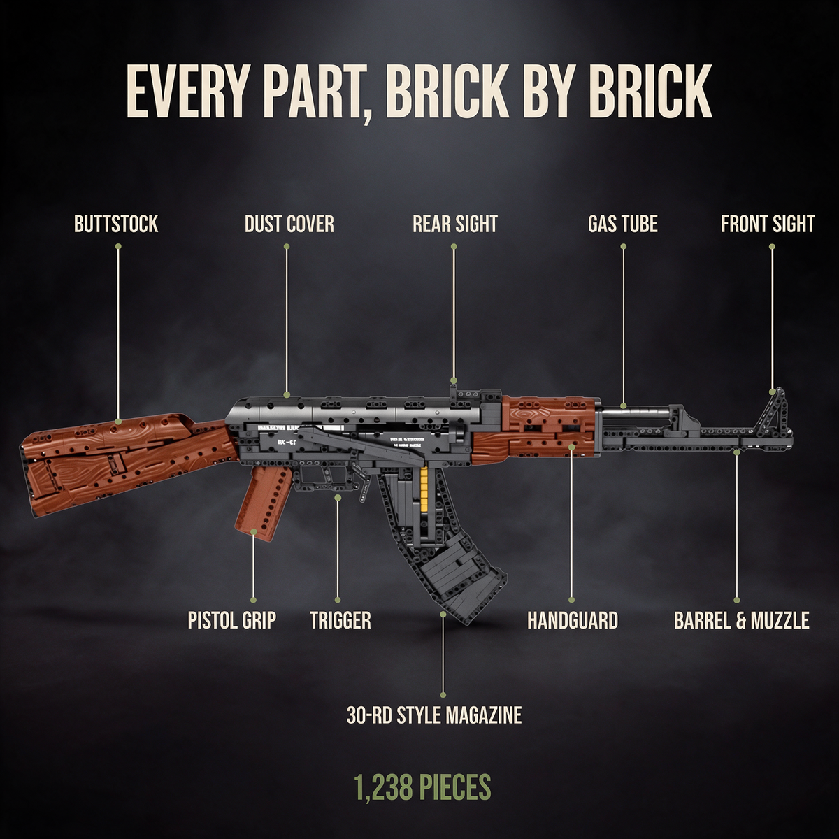 AK-47 Assault Rifle | 1238 PCS