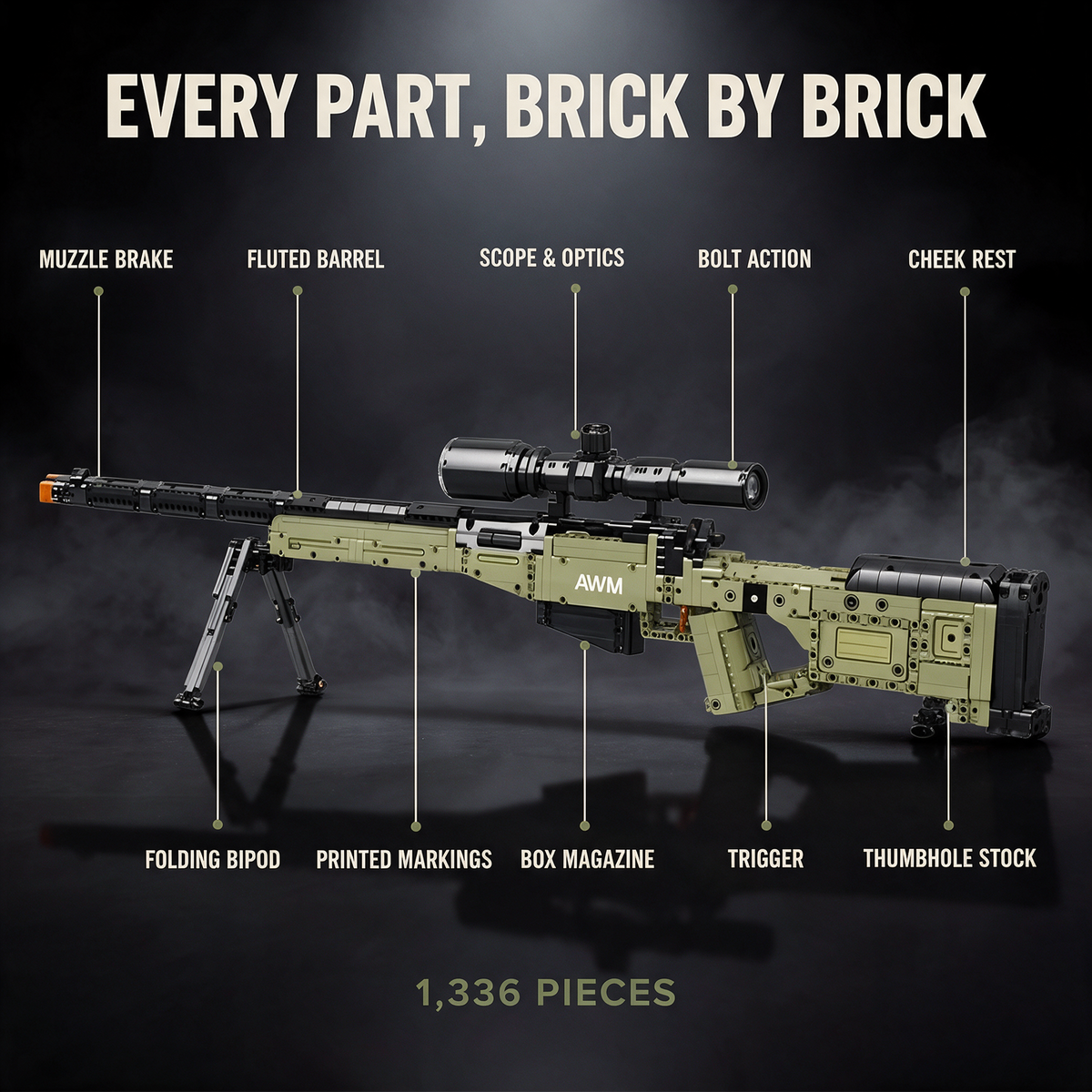Magnum AWM Sniper | 1336 PCS